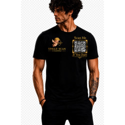 Single Scan T-Shirt porté de face avec QR code