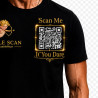 Détail du QR code imprimé sur le Single Scan T-Shirt